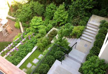 Bird’s eye view of steps and terraces series