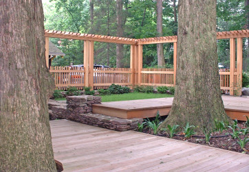 Floating decks can minimize tree damage and increase usable space